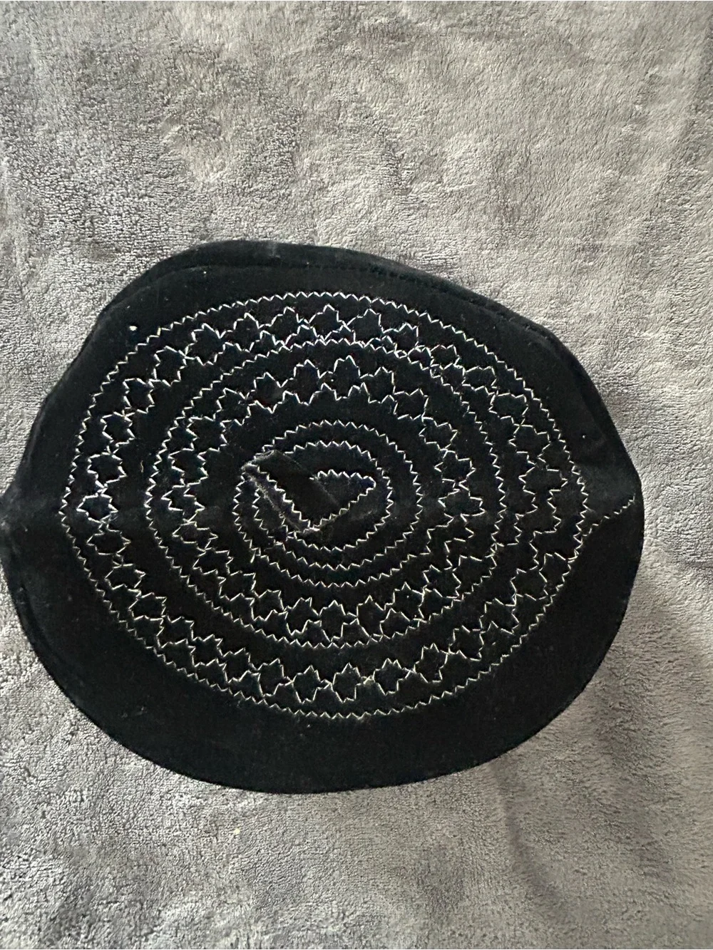 Men Hat Religious Pray Hat Top Cap Black/gray Prayer Muslim Hat